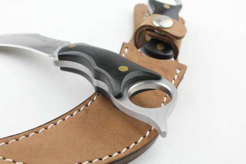 New United Hibben Claw III Full Tang Claw Knife with Leather Sheath