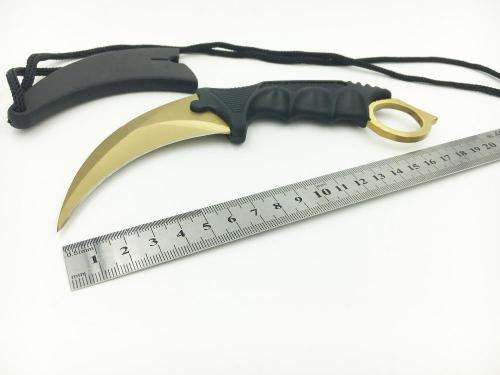 GOLD Counter Strike Titanium Karambit Knife fox Claws necklace knife - 5 AVAILABLE!!