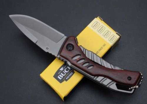 New 2017 Buck X61 folding knife 440C blade 57HRC steel & rosewood handle -  Only 3 available!!