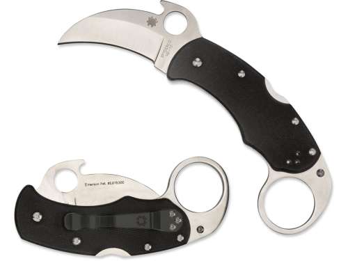 Karahawk Folding Tactical Knife 2.35" Karambit VG-10 Steel Blade G-10 Handle Black - 2 Available!!