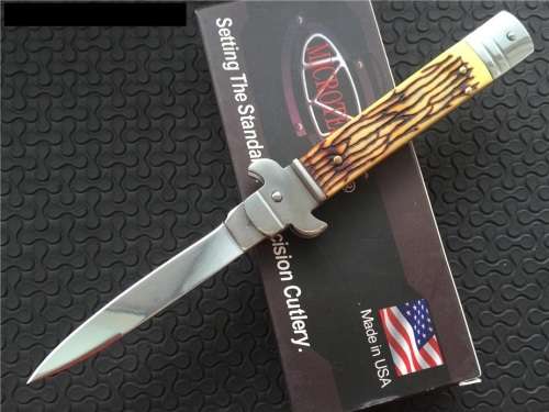 MICROTECH AKC Godfather Knife 440C 56HRC Mirror Blade Polish Xmas Gift - 2 Available!!