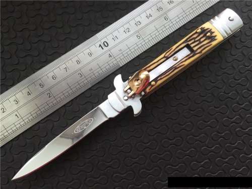 MICROTECH AKC Godfather Knife 440C 56HRC Mirror Blade Polish Xmas Gift - 2 Available!!