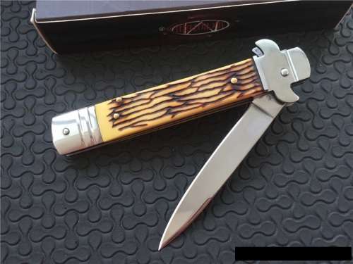 MICROTECH AKC Godfather Knife 440C 56HRC Mirror Blade Polish Xmas Gift - 2 Available!!