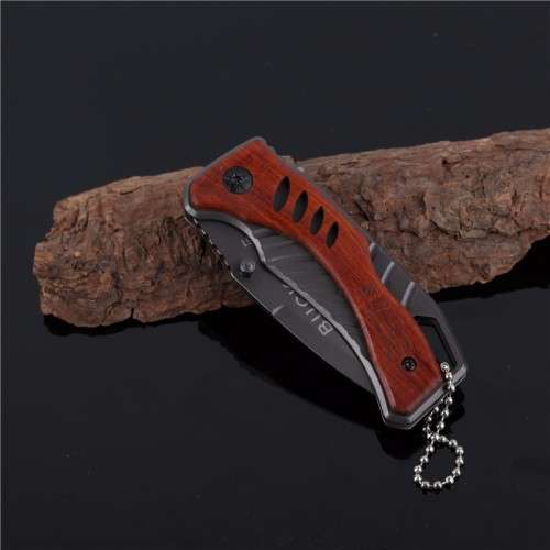 2018 New BUCK X61 Survival Pocket Knife steel + wood Tactical Folding Knife  -  2 AVAILABLE!!