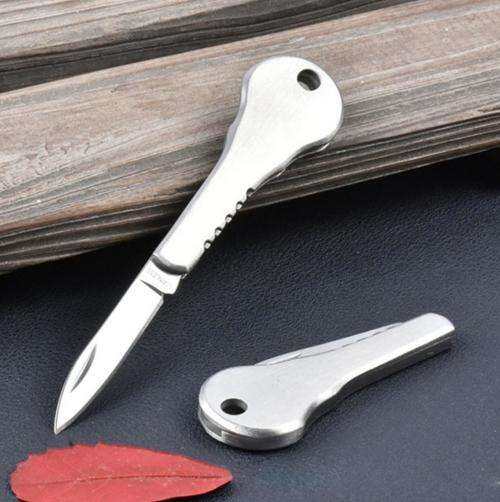 Mini Key Knife Fold Key Pocket Knife Key Chain Knife Peeler Portable  -  3 AVAILABLE!