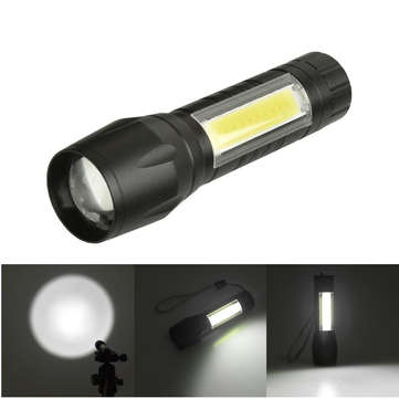 Xanes 1517 XPE+COB 2Lights 1000Lumens 3 Modes USB Rechargeable  EDC LED Flashlight - 10 AVAILABLE!