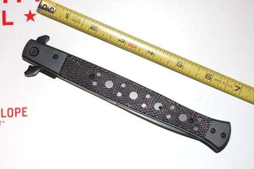 TAC-FORCE SPEEDSTER MONSTER 13" STILETTO BLACK LOCK KNIFE - 4 AVAILABLE!!