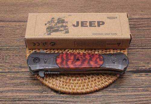2018 Jeep DA145 Titanium Flipper Tactical Folding Knife - 5 Available!!