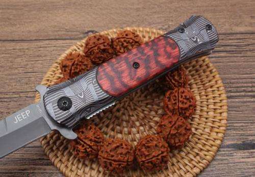 2018 Jeep DA145 Titanium Flipper Tactical Folding Knife - 5 Available!!