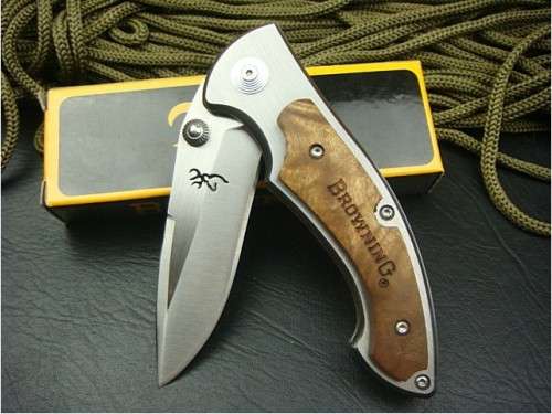 NEW BROWNING 337 HUNTING 440C ALL STEEL  FOLDING  KNIFE - 2 Available!!