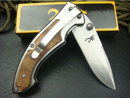 NEW BROWNING 337 HUNTING 440C ALL STEEL  FOLDING  KNIFE - 2 Available!!