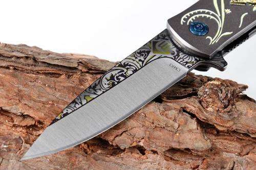 CM83 440 blade folding knife with 3D pattern and line lock -  Last 2 Available!!
