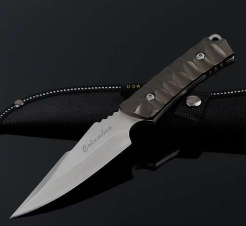 Columbia K-605 Survival Camping Tactical Bowie Hunting knife - 2 AVAILABLE!!