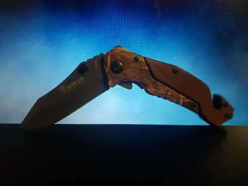 Boker Camo Rescue Titanium Tactical Folding Knife - 2 AVAILABLE!!