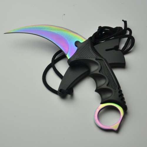Counter Strike claw Karambit Knife Neck Knife with Sheath - 5 Available!!