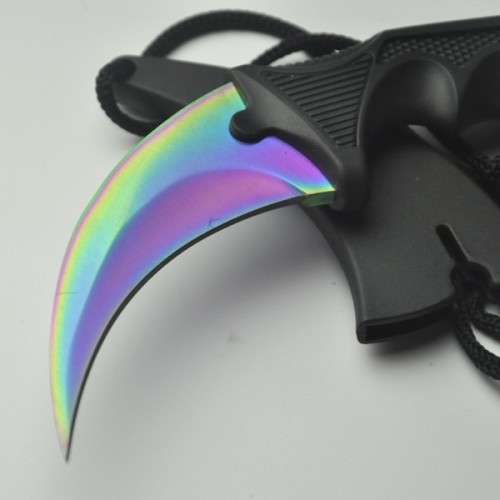 Counter Strike claw Karambit Knife Neck Knife with Sheath - 5 Available!!