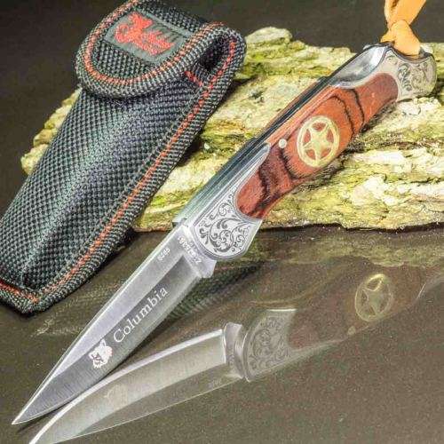 COLUMBIA S-285 FOLDING POCKET KNIFE CAMPING  OUTDOOR  - 5 Available!!
