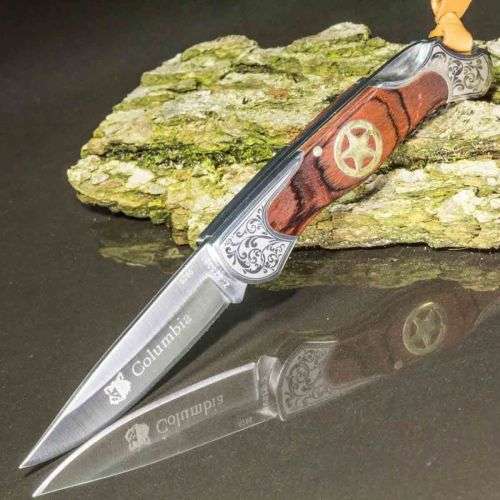 COLUMBIA S-285 FOLDING POCKET KNIFE CAMPING  OUTDOOR  - 5 Available!!