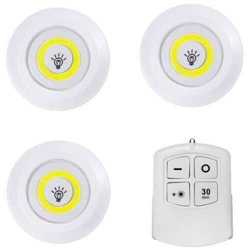 A set of three LED lamps with remote control BL-1012 - 2 Available!!