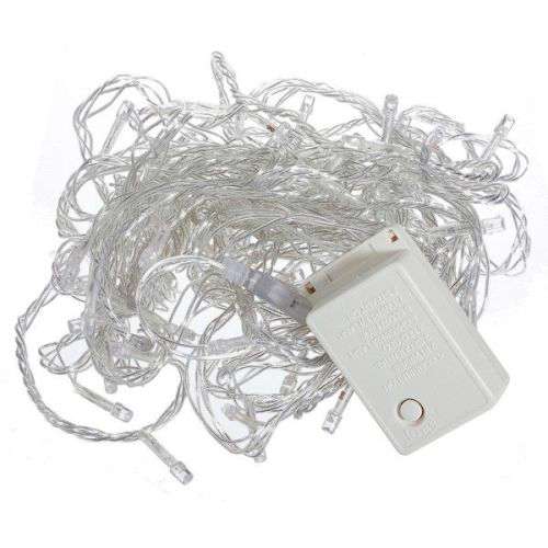 100 LED String Decorative Wedding Christmas Party Fairy Lights - White - 20 AVAILABLE!