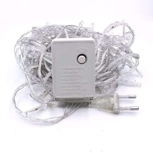 100 LED String Decorative Wedding Christmas Party Fairy Lights - White - 20 AVAILABLE!