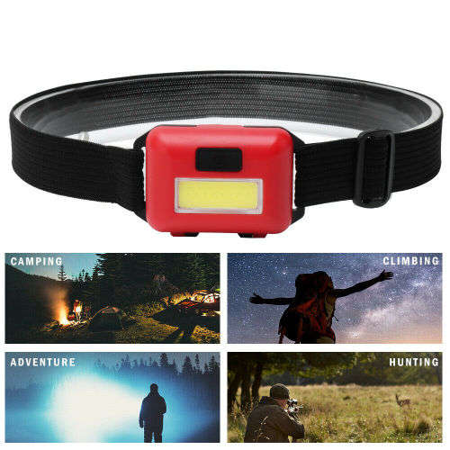 Mini 3 Modes Waterproof COB LED Flashlight Outdoors Headlight - 10 Available!