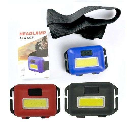 Mini 3 Modes Waterproof COB LED Flashlight Outdoors Headlight - 10 Available!