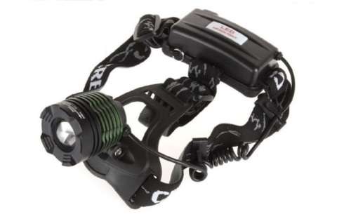 T6 LED 1800 Lumen Rechargeable Headlamp With Zoomable Focus - 4 Modes Blue Light - 2 Available!!