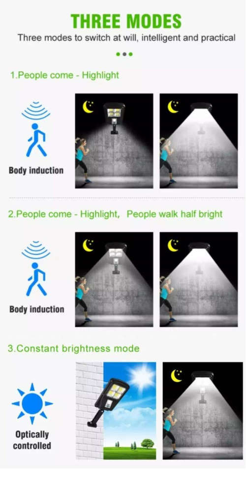 48 Cob Led Outdoor Waterproof Solar Street Light with Sensor - 2 Available!!