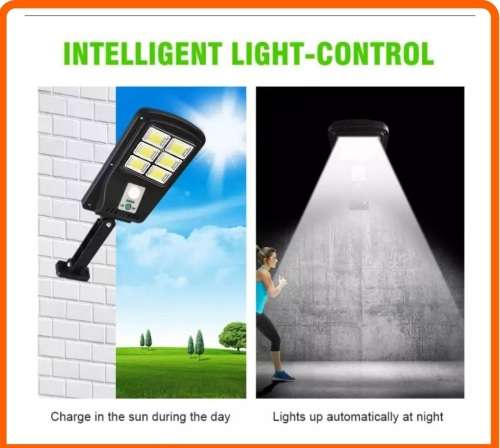 48 Cob Led Outdoor Waterproof Solar Street Light with Sensor - 2 Available!!