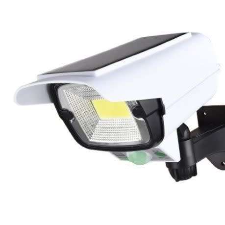 Solar Light Motion Sensor Security Dummy Camera Remote COB LED