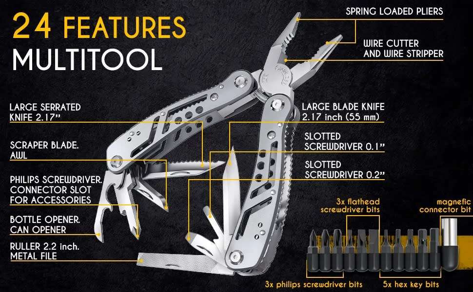 Jeep 24 in 1 Multi-function Pliers Tool