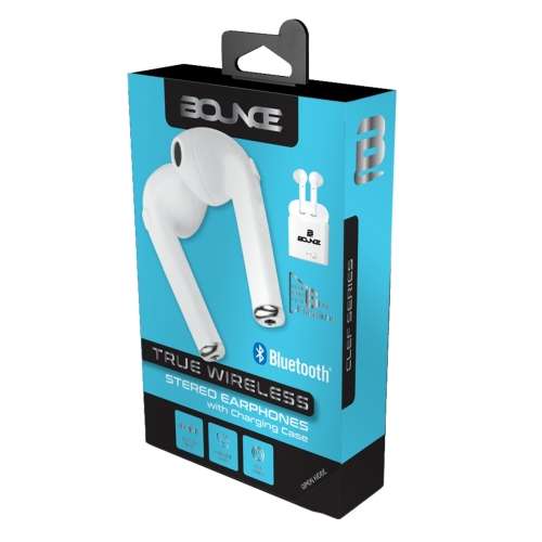 Bounce Clef Series TWS Earphone Pods - White
