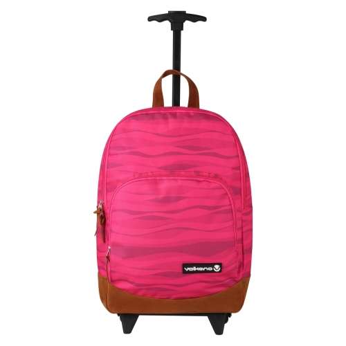Volkano Diva Series Trolley Bag - Pink Waves