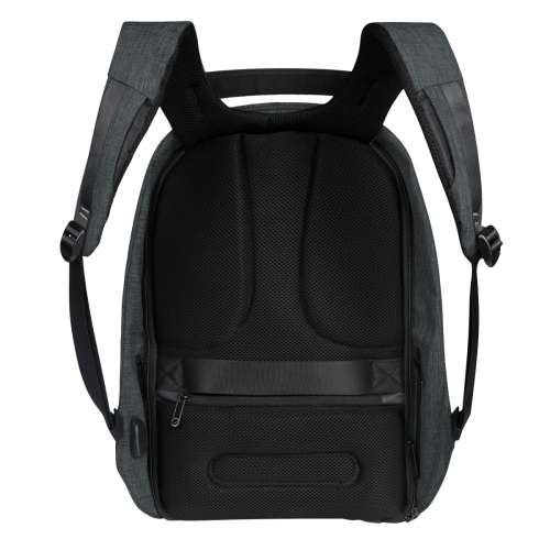Volkano Smart Series Anti-Theft Backpack in Charcoal with Integrated USB Port