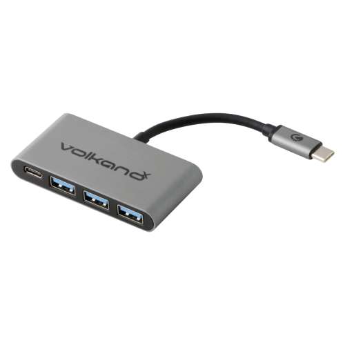 Volkano Core Hub Series High Speed and Fast Charging USB Type-C 3-Port Hub