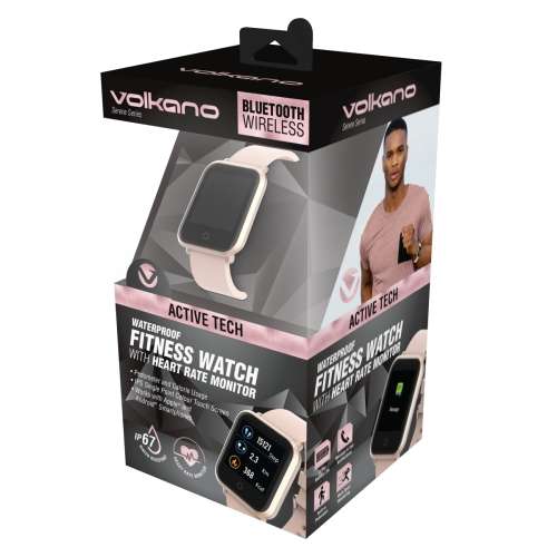 Volkano Active Tech Serene Series Watch with Heart Rate Monitor - Gold