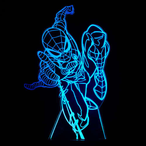 Marvel Spider-man Night Light with Colour Changing LED Lights and Touch Switch Control