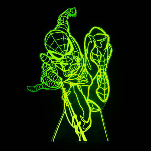 Marvel Spider-man Night Light with Colour Changing LED Lights and Touch Switch Control