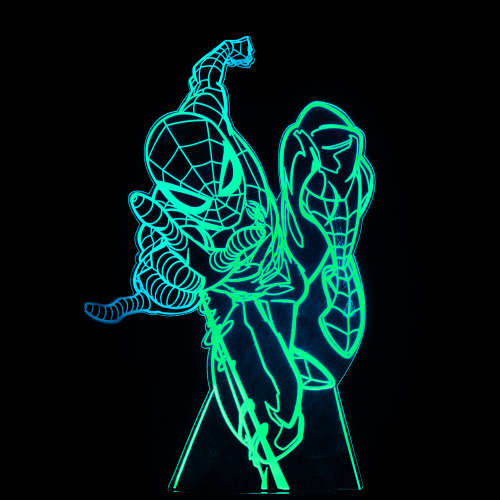 Marvel Spider-man Night Light with Colour Changing LED Lights and Touch Switch Control