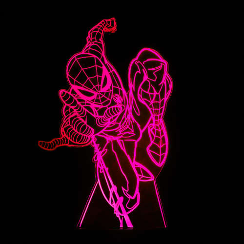 Marvel Spider-man Night Light with Colour Changing LED Lights and Touch Switch Control