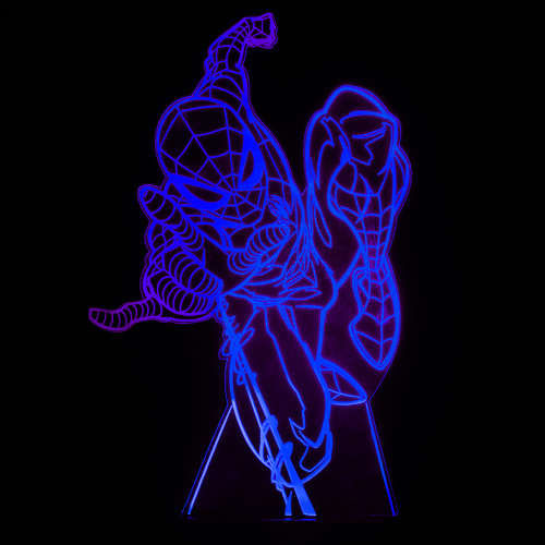 Marvel Spider-man Night Light with Colour Changing LED Lights and Touch Switch Control