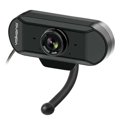 Volkano Zoom 640P Series USB Webcam with Built-in Microphone and Noise Reduction