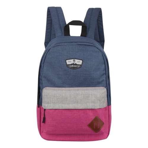 Volkano 3d Series 15.6` (39.6 cm) Backpack in Navy and Burgundy