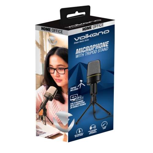 Volkano Stream Media Series 3.5mm Desktop Microphone