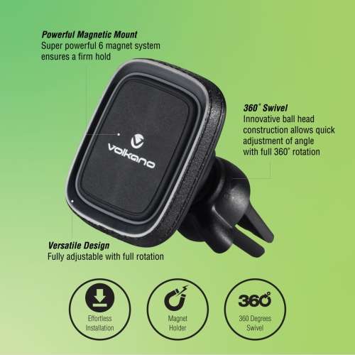 Volkano Hold Series Car Airvent Magnetic Phone Holder