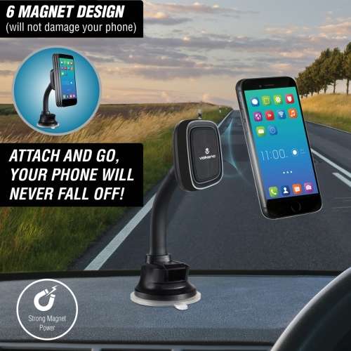 Volkano Hold Series Magnetic Flexi Dash Phone Holder