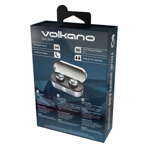 Volkano Sync Series True Wireless Earphones with Charging Carry Case
