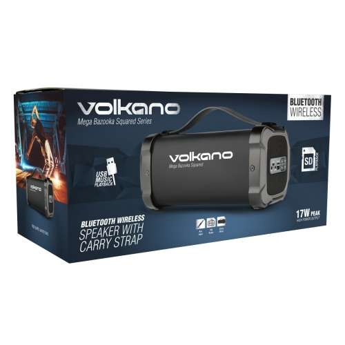 Volkano Mega Bazooka Squared Series Bluetoooth Speaker