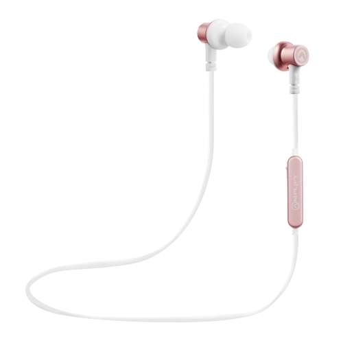 Amplify Blues Series Bluetooth Earphones - White/Rose Gold
